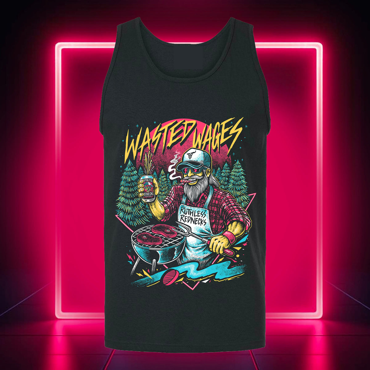Grillin' Tank Top Black