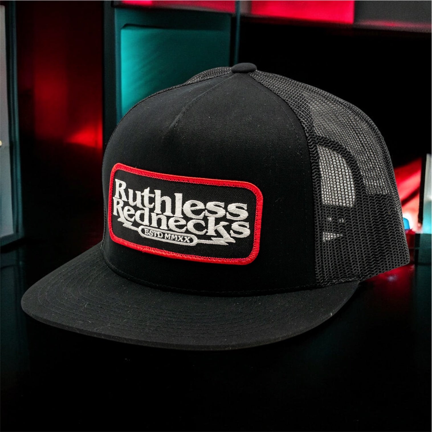 Eleven Figures Meshback Flatbrim Black Hat