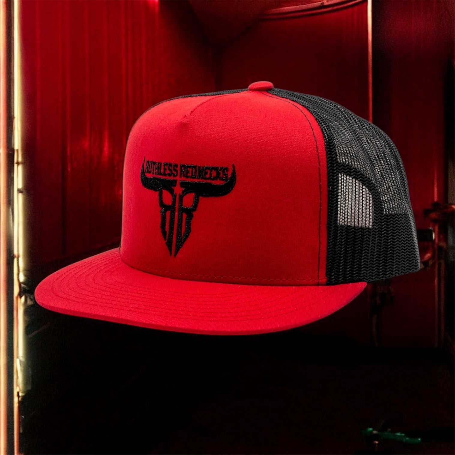 Raw Talent Mesh Flatbrim Red Hat