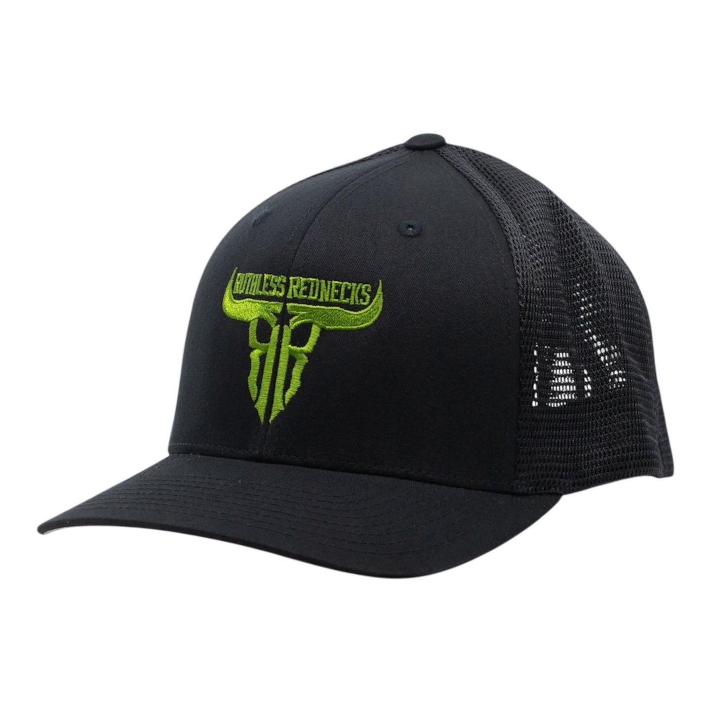 Raw Talent Curved Brim Black-Lime Hat
