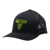 Raw Talent Curved Brim Black-Lime Hat