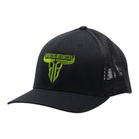 Raw Talent Curved Brim Black-Lime Hat