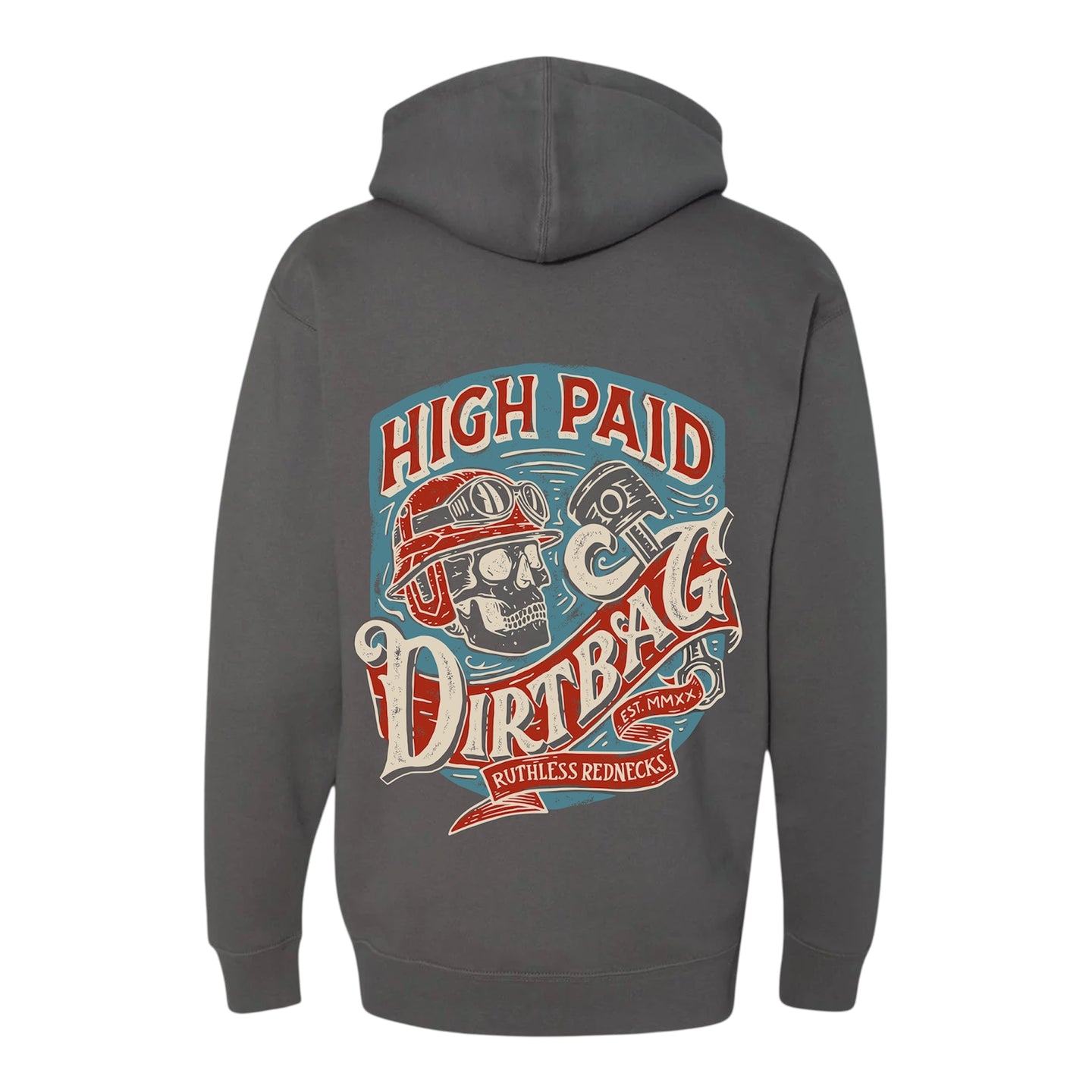 Well Earned - Supercharged 12oz Hoodie Charcoal