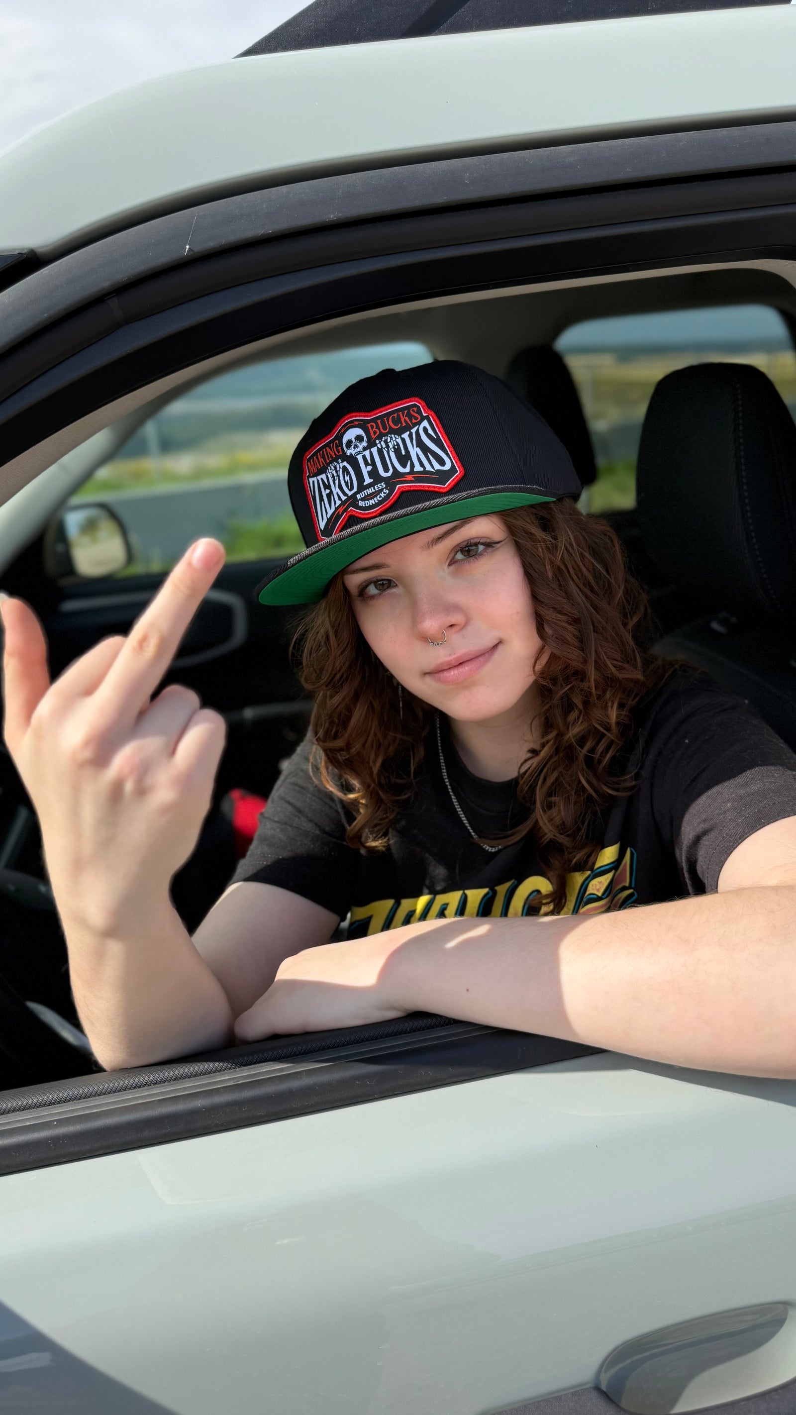 MBZF Creeper Flatbrim Black Hat