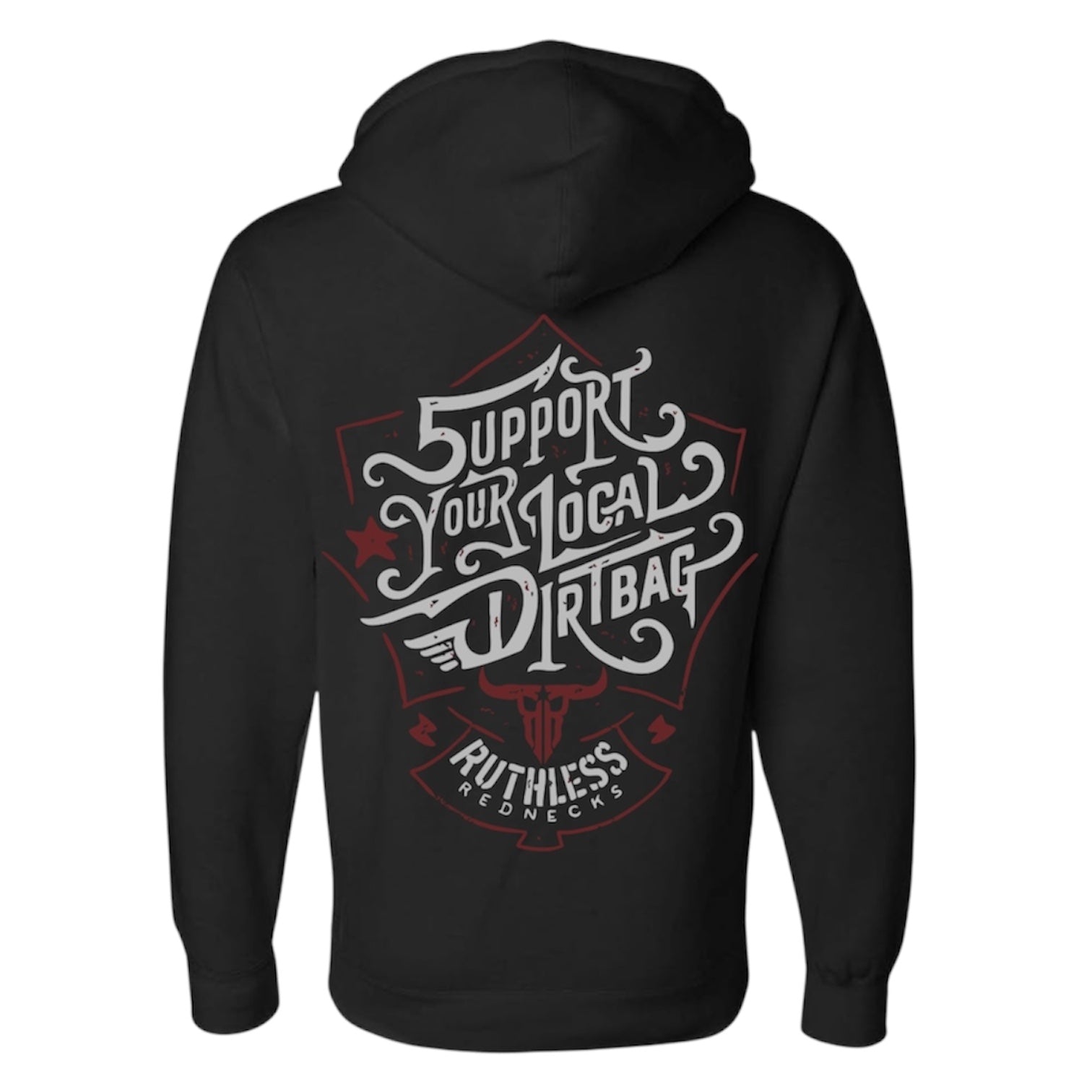 Support Your Local Dirtbag - Supercharged 12oz Hoodie Black