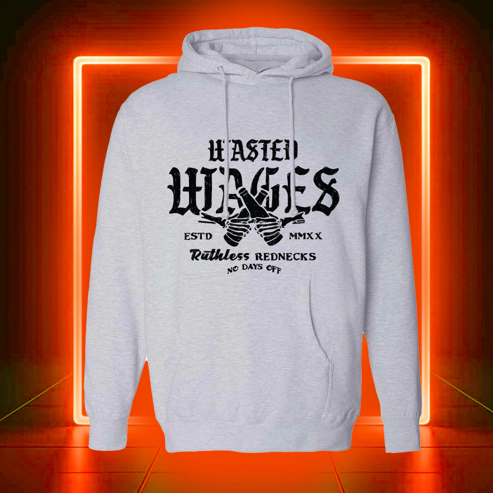 Cheers! - Heavyweight Hoodie 12oz Heather Grey