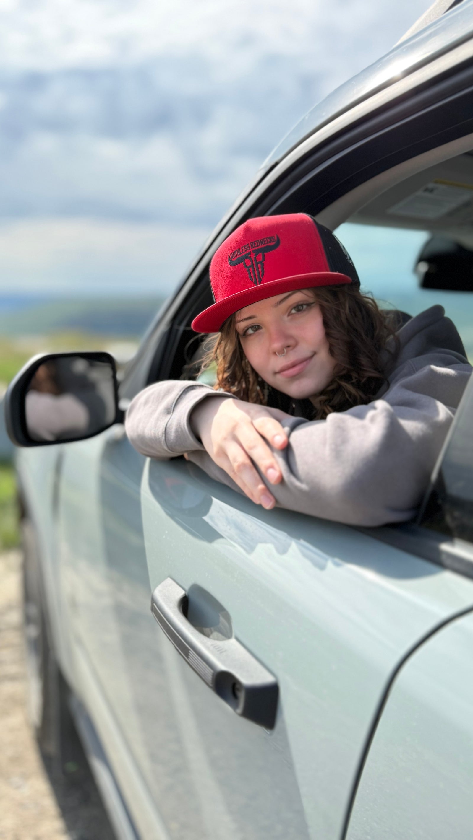 Raw Talent Mesh Flatbrim Red Hat