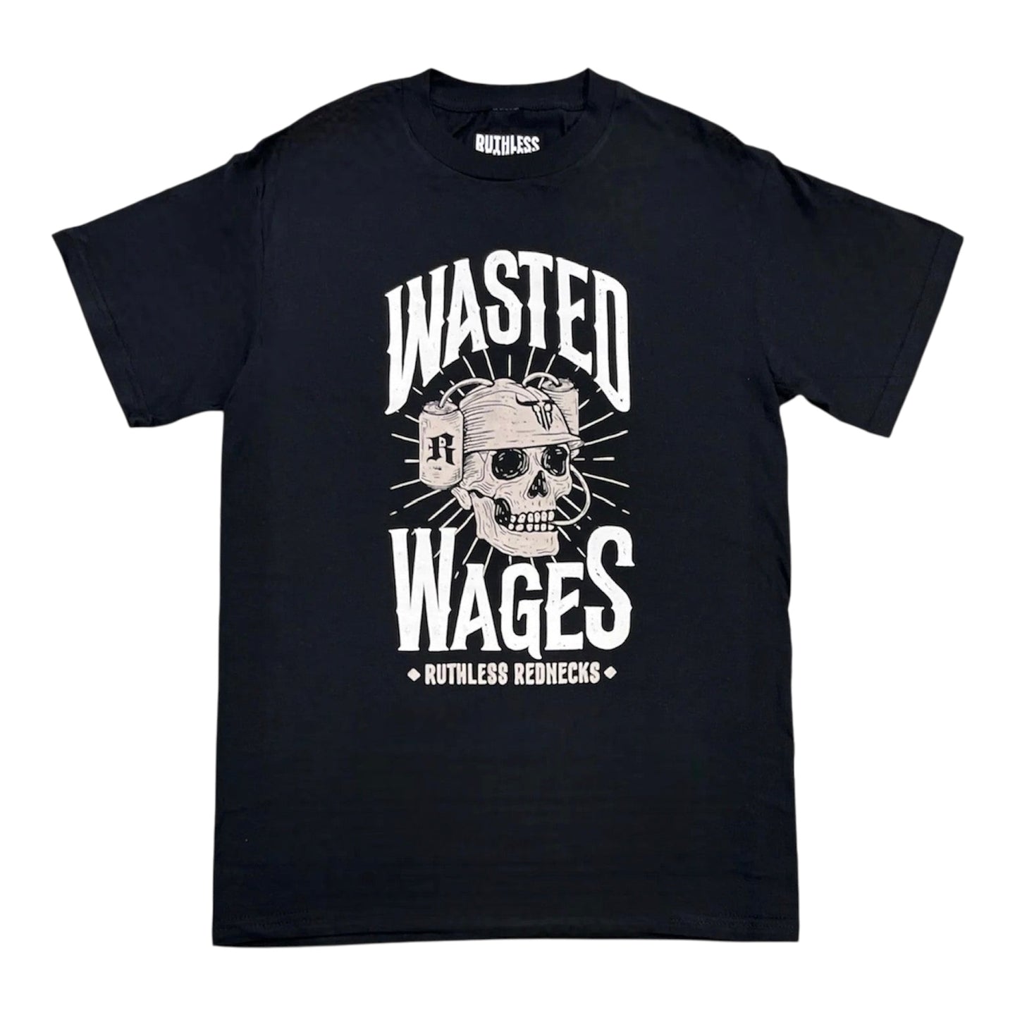Beer Chugger Short Sleeve Shirt Black