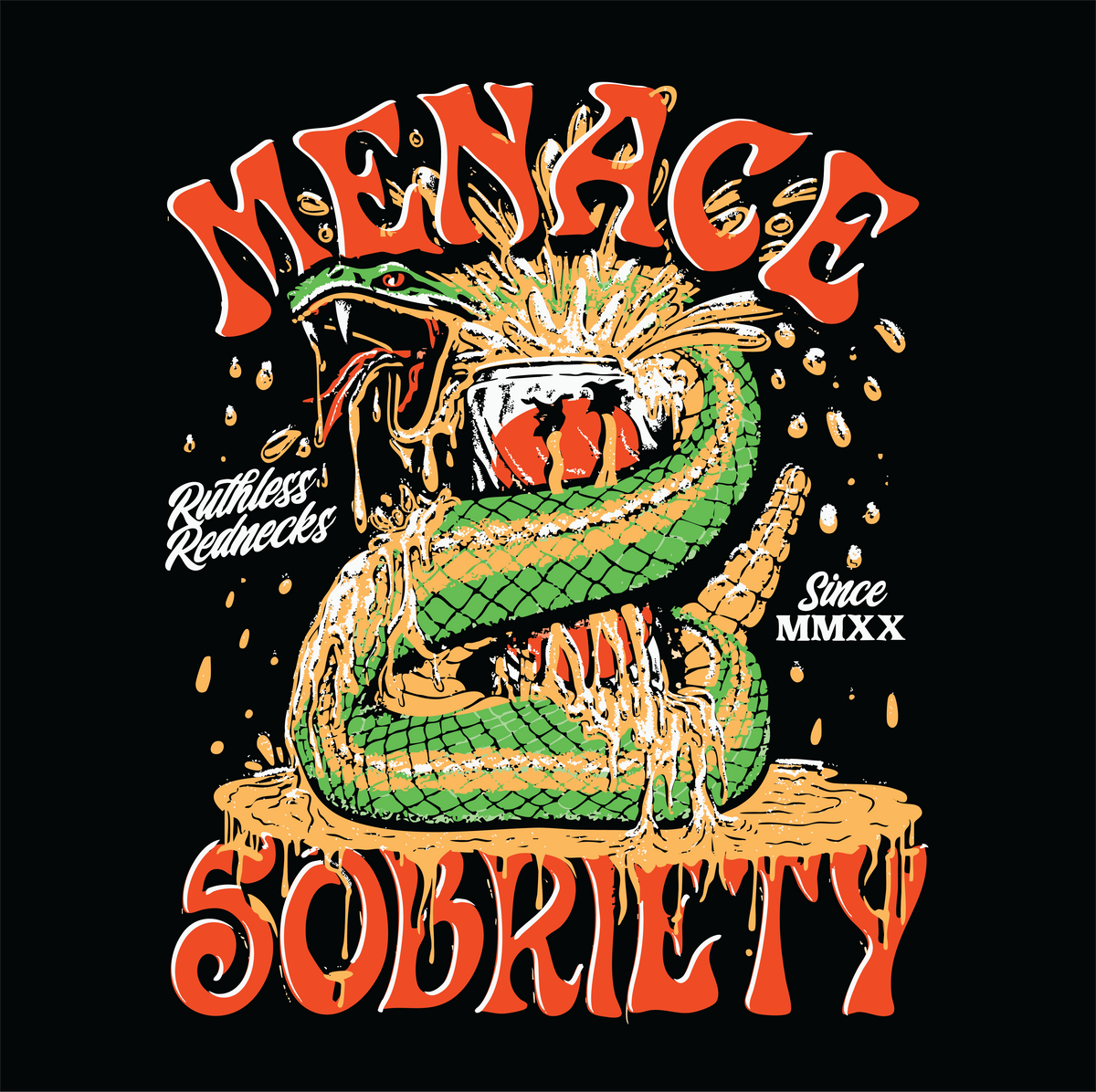 Menace 2 Sobriety - Supercharged 12oz Hoodie Black