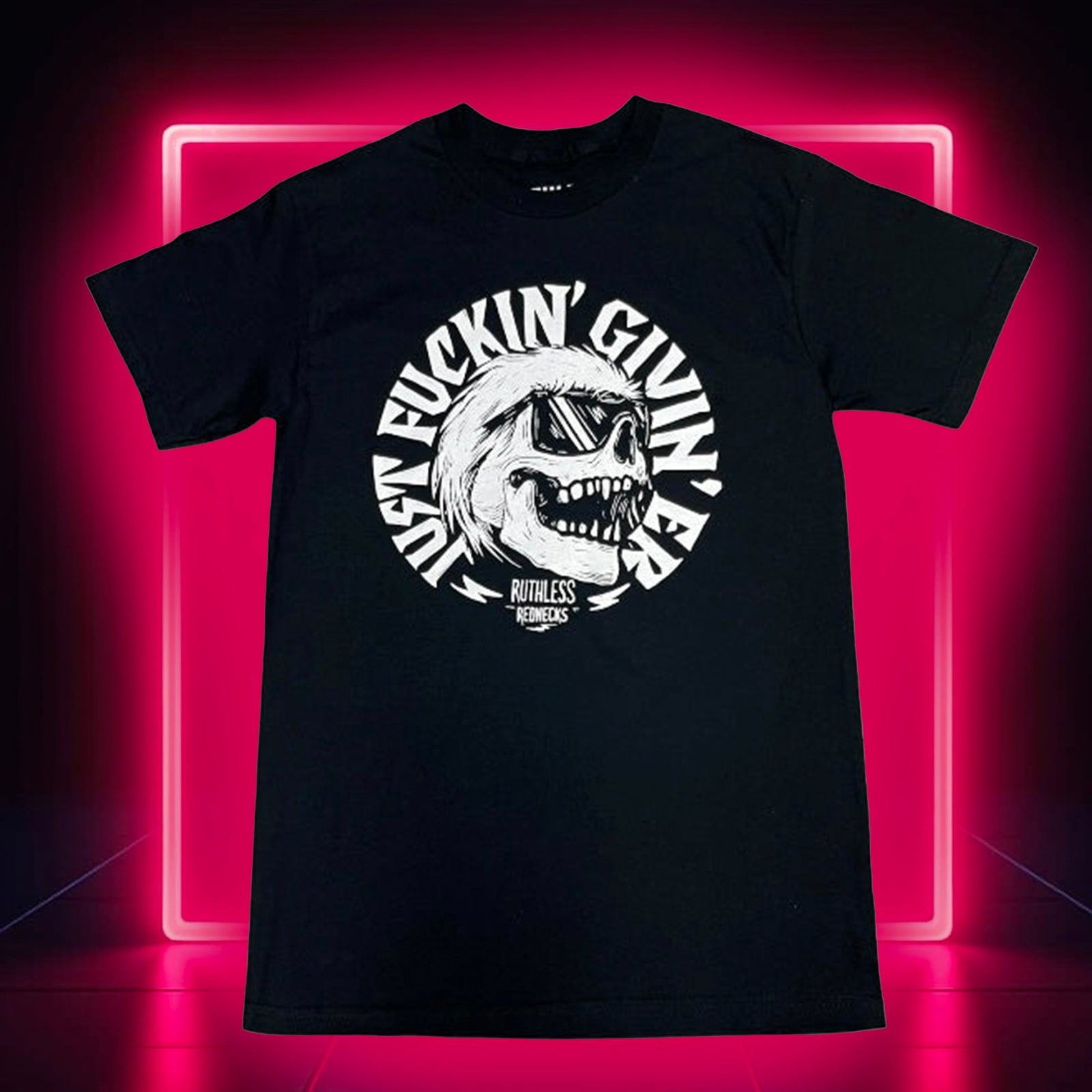 Hair Straight Back Short Sleeve Shirt Black - SALE