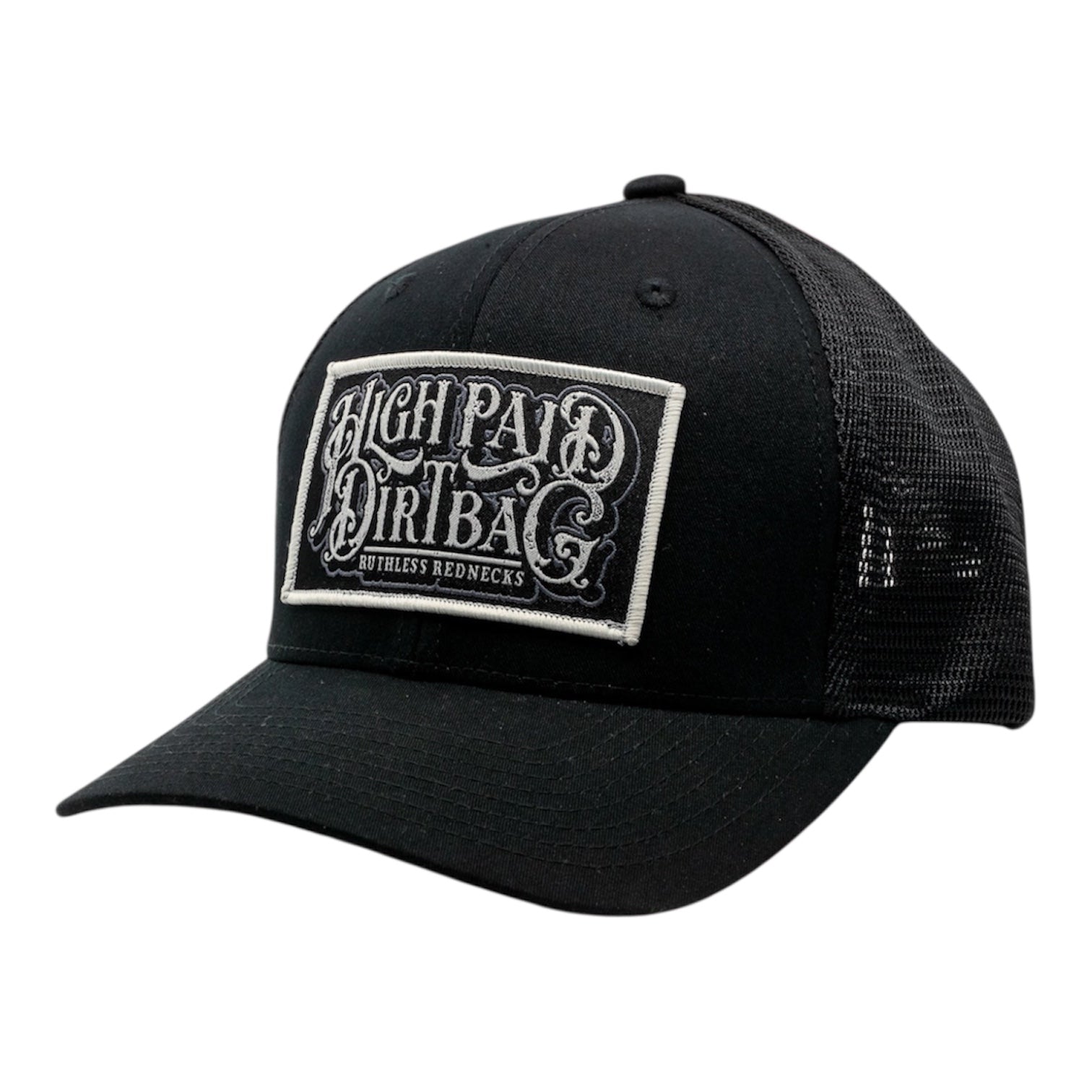 Gunsmoke Curved Brim Black Hat