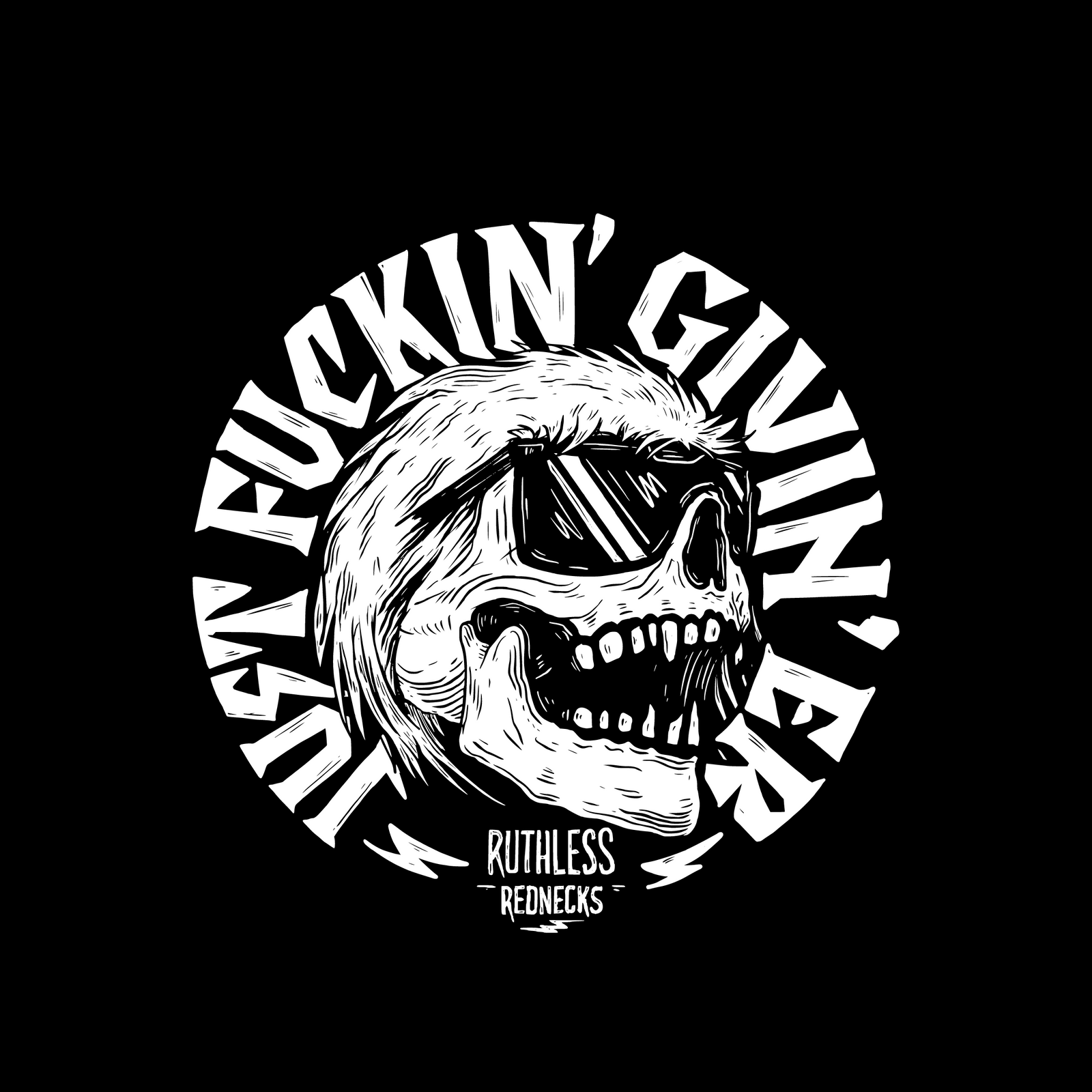 Hair Straight Back Short Sleeve Shirt Black - SALE