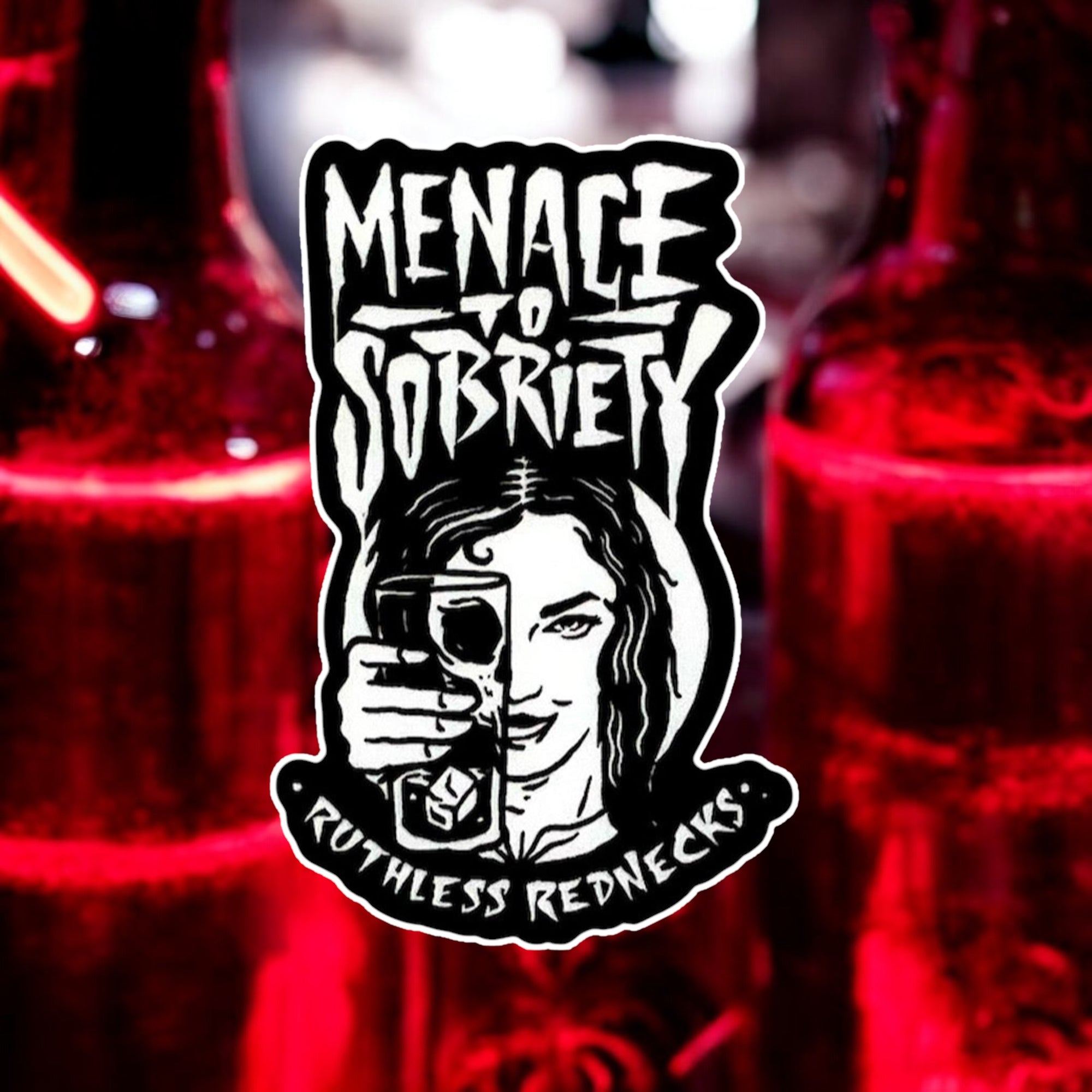 Sobriety Skull Sticker