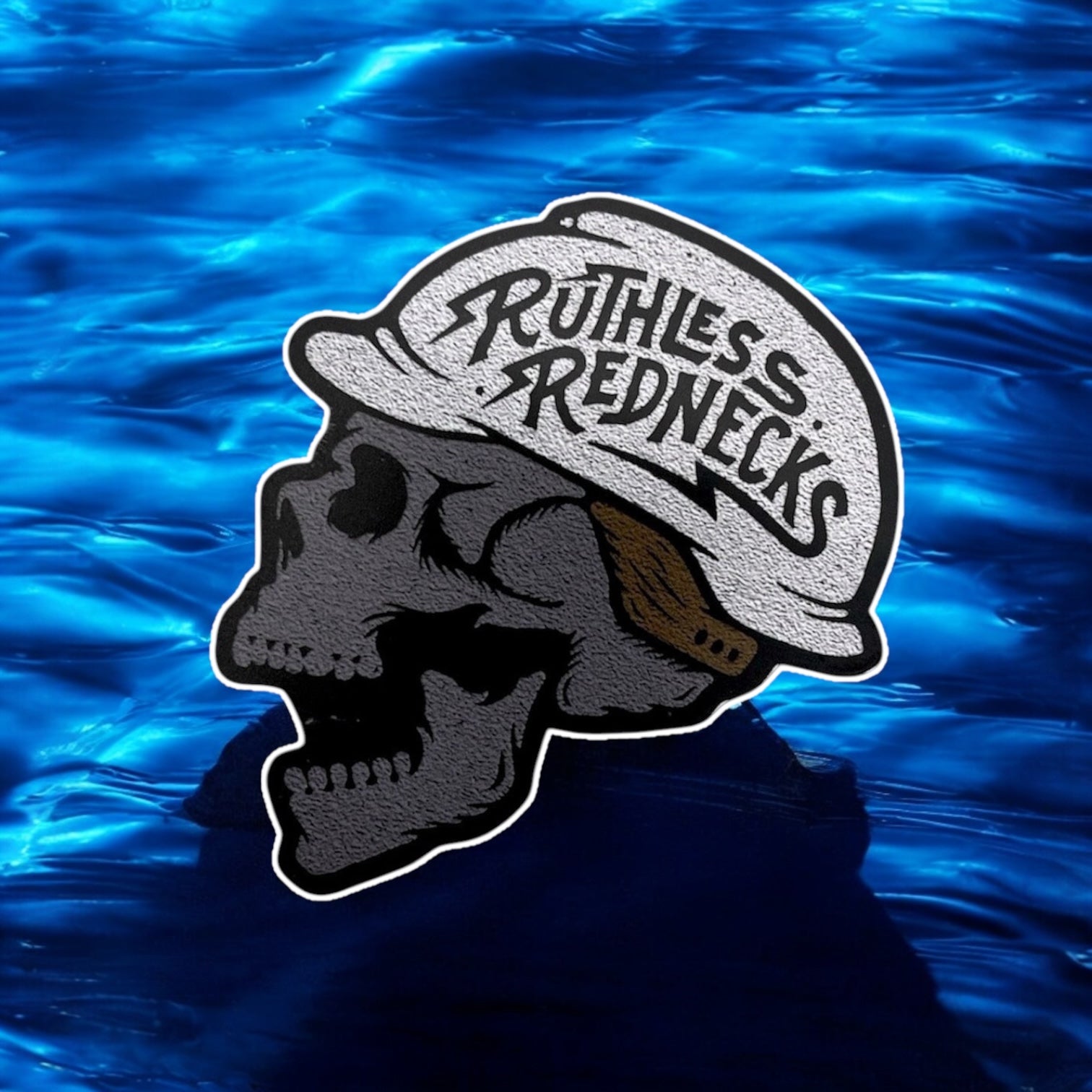 Ruthless Skull Sticker