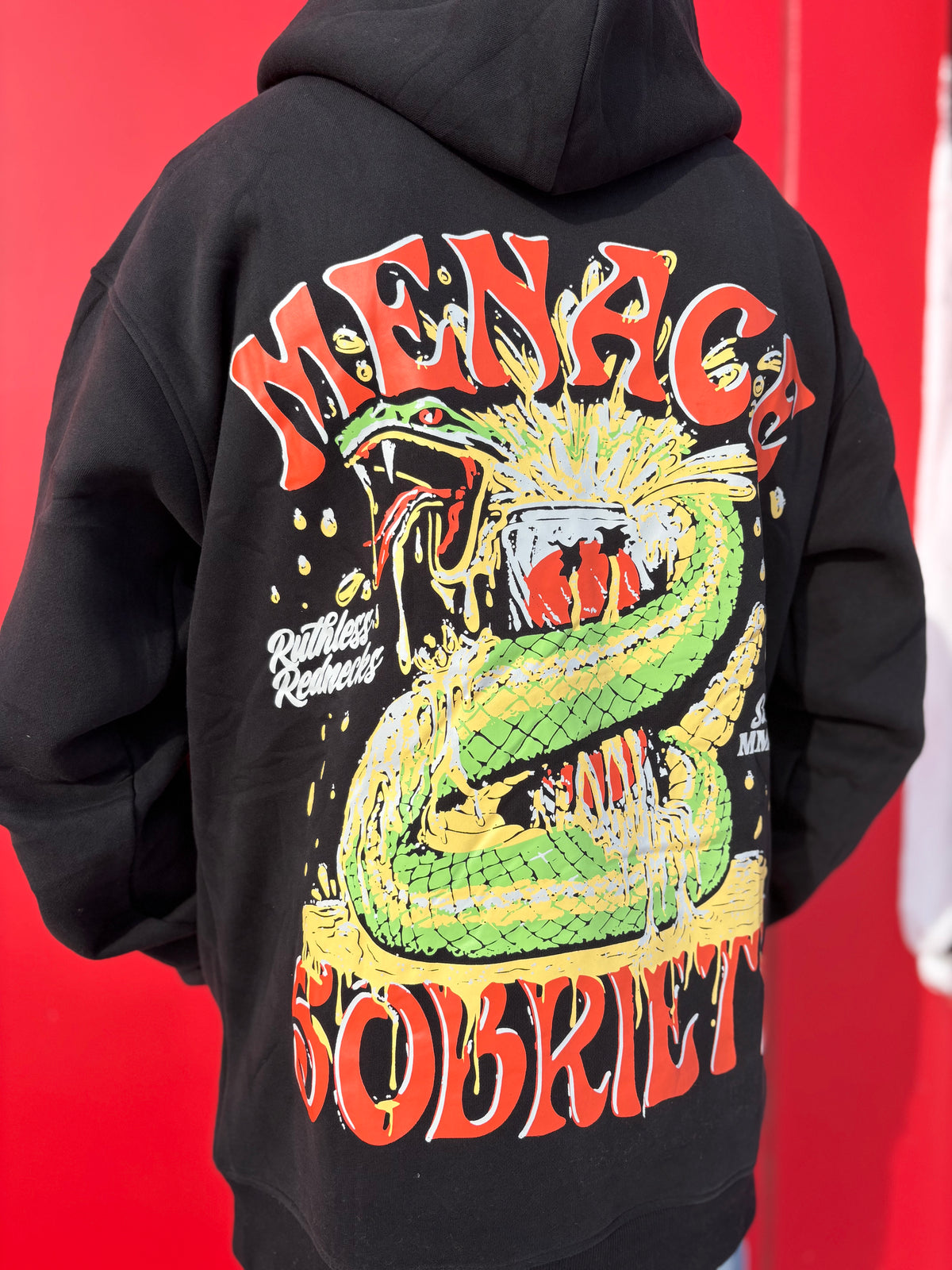 Menace 2 Sobriety - Supercharged 12oz Hoodie Black