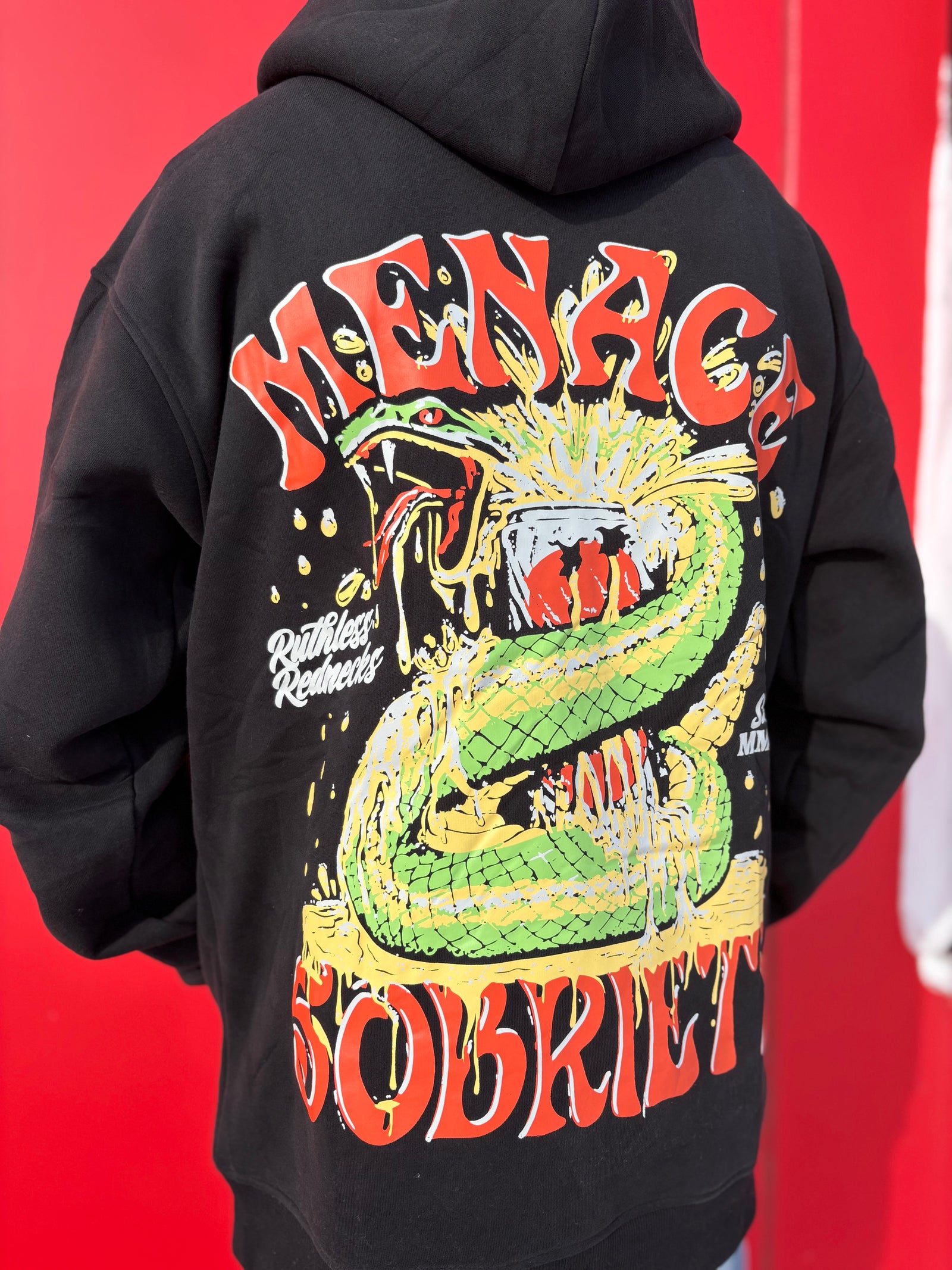Menace 2 Sobriety - Supercharged 12oz Hoodie Black