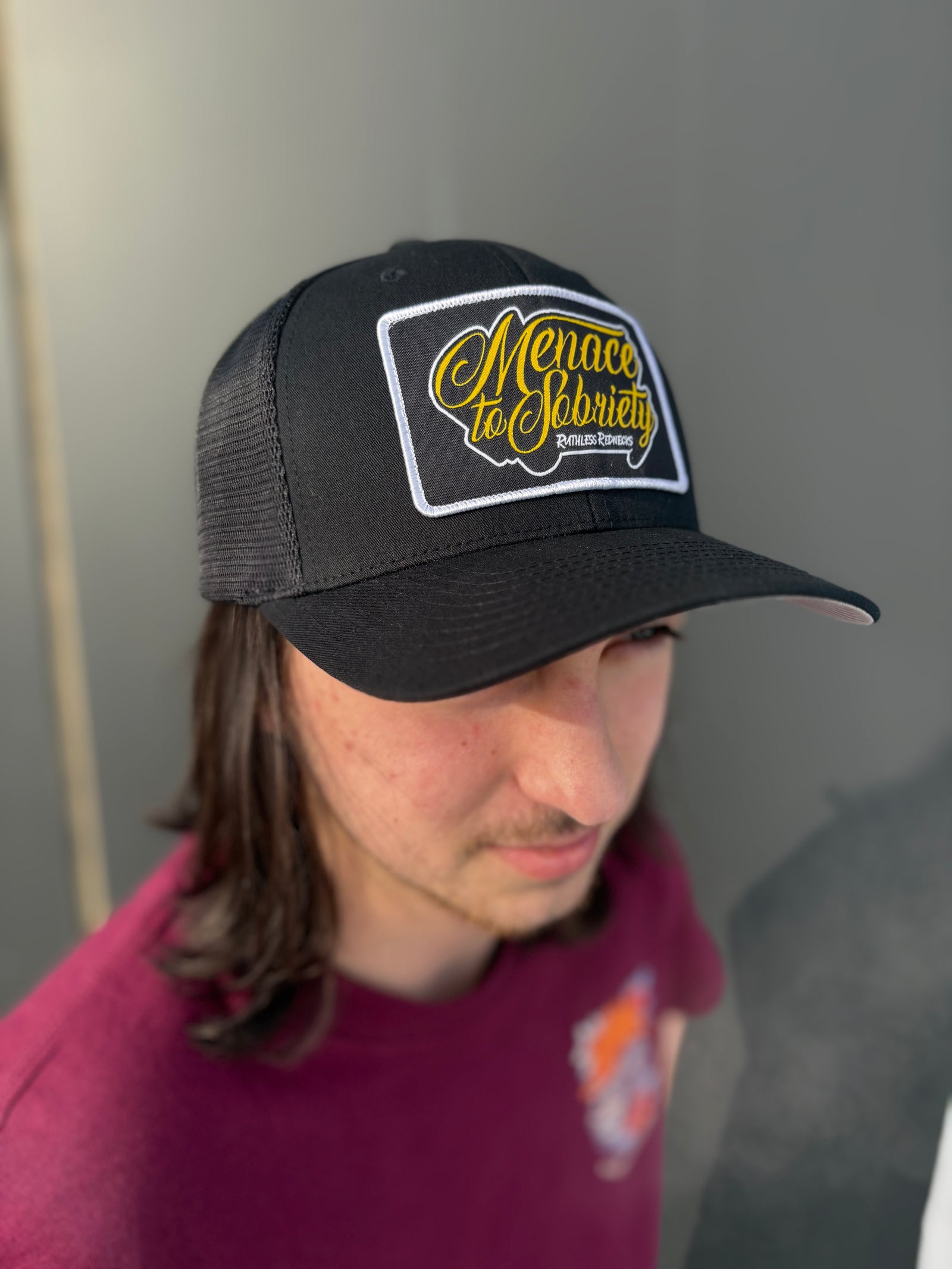 Liability Curved Brim Black Hat