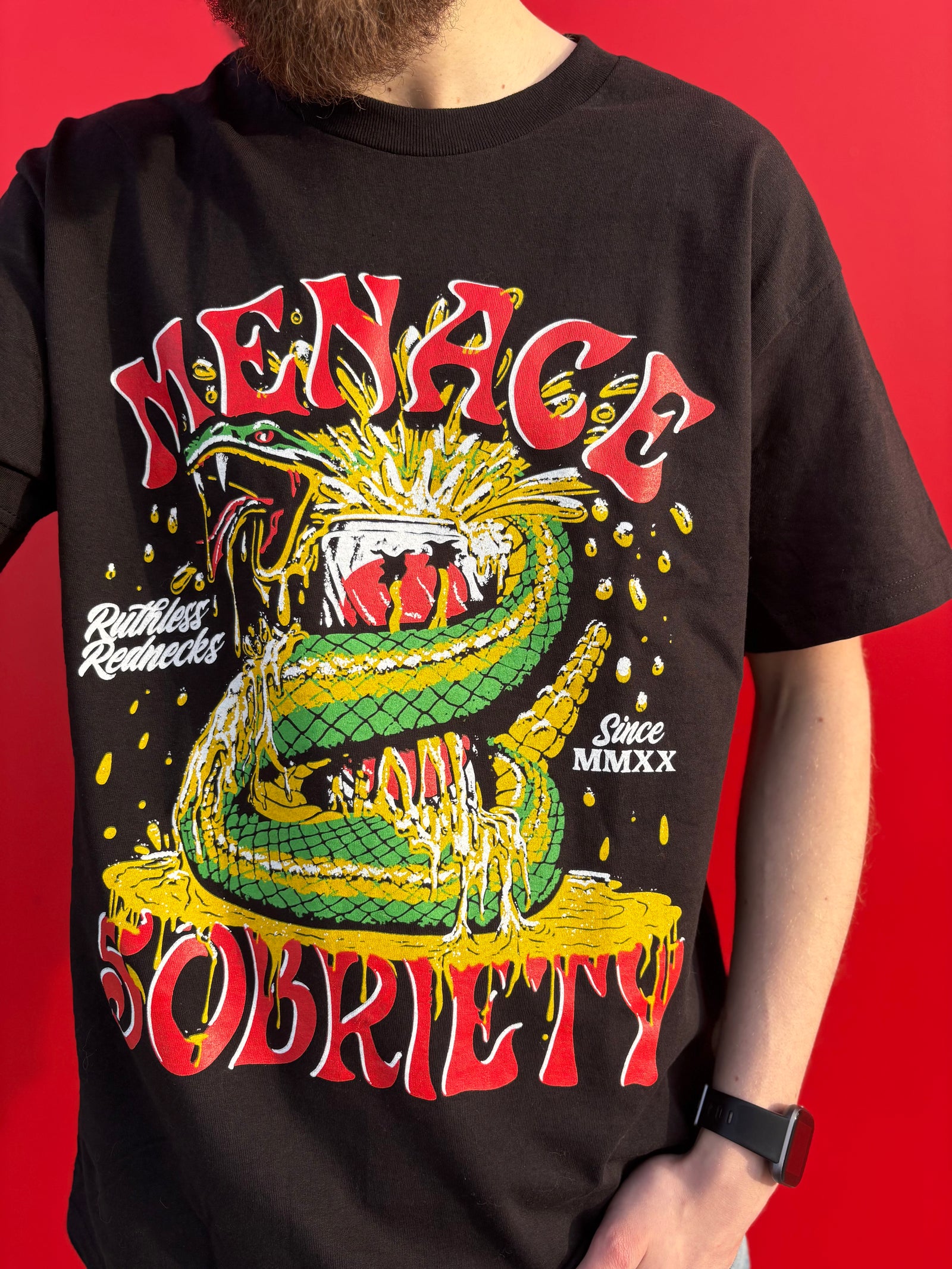 Menace 2 Sobriety Short Sleeve Shirt Black
