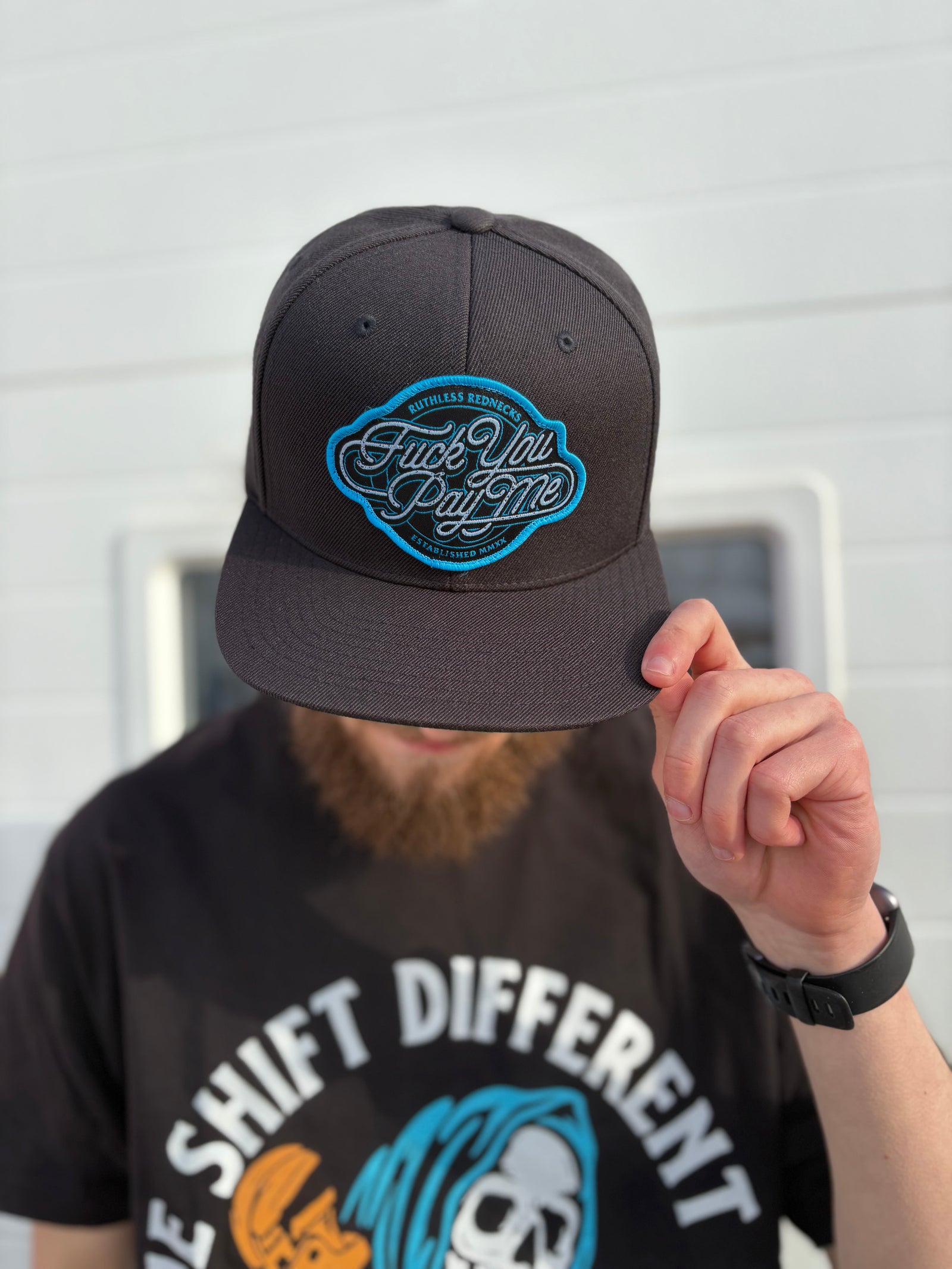 Paid In Full Flatbrim Black Patch Hat