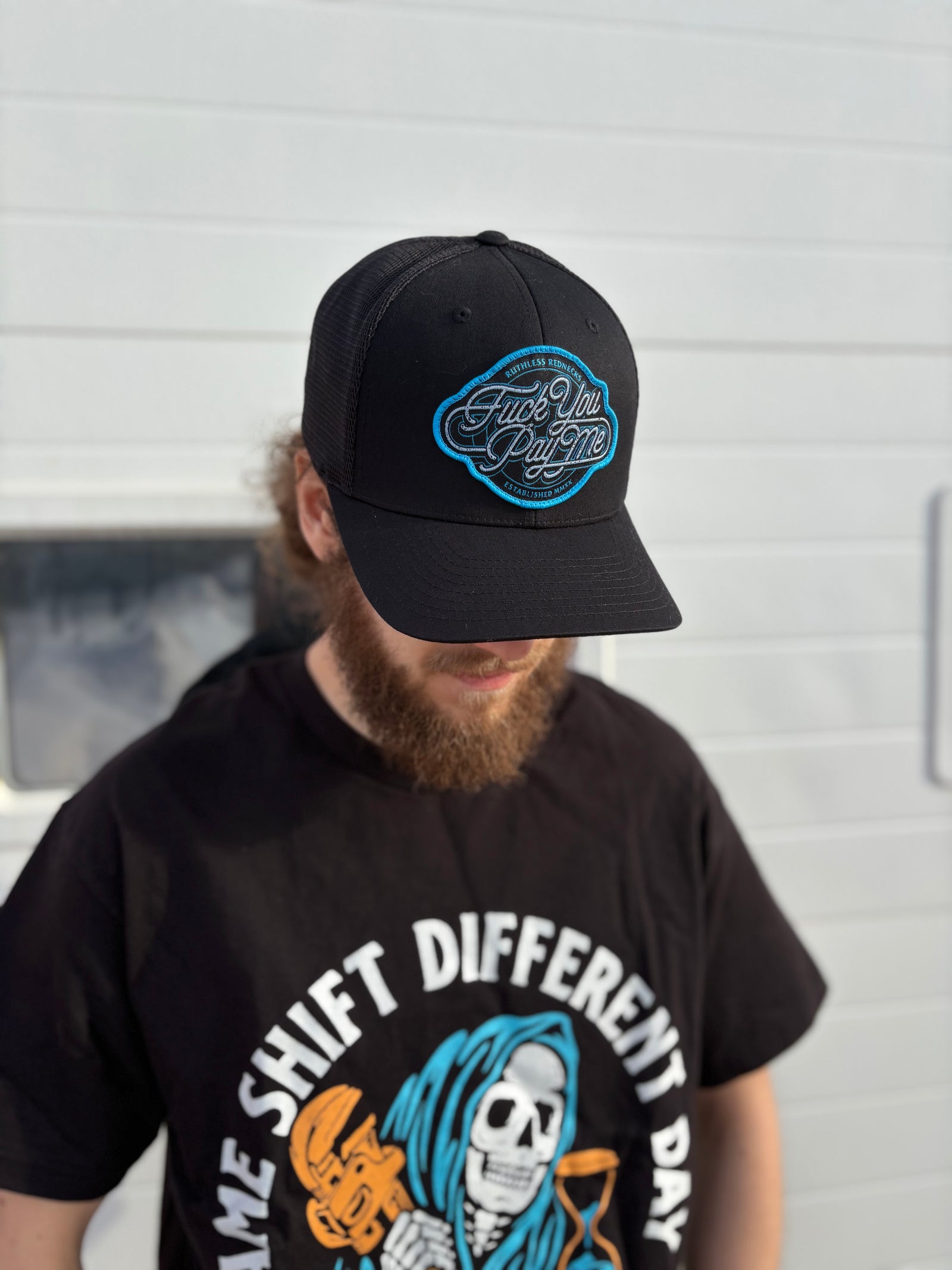 Paid in Full Curved Brim Black Hat