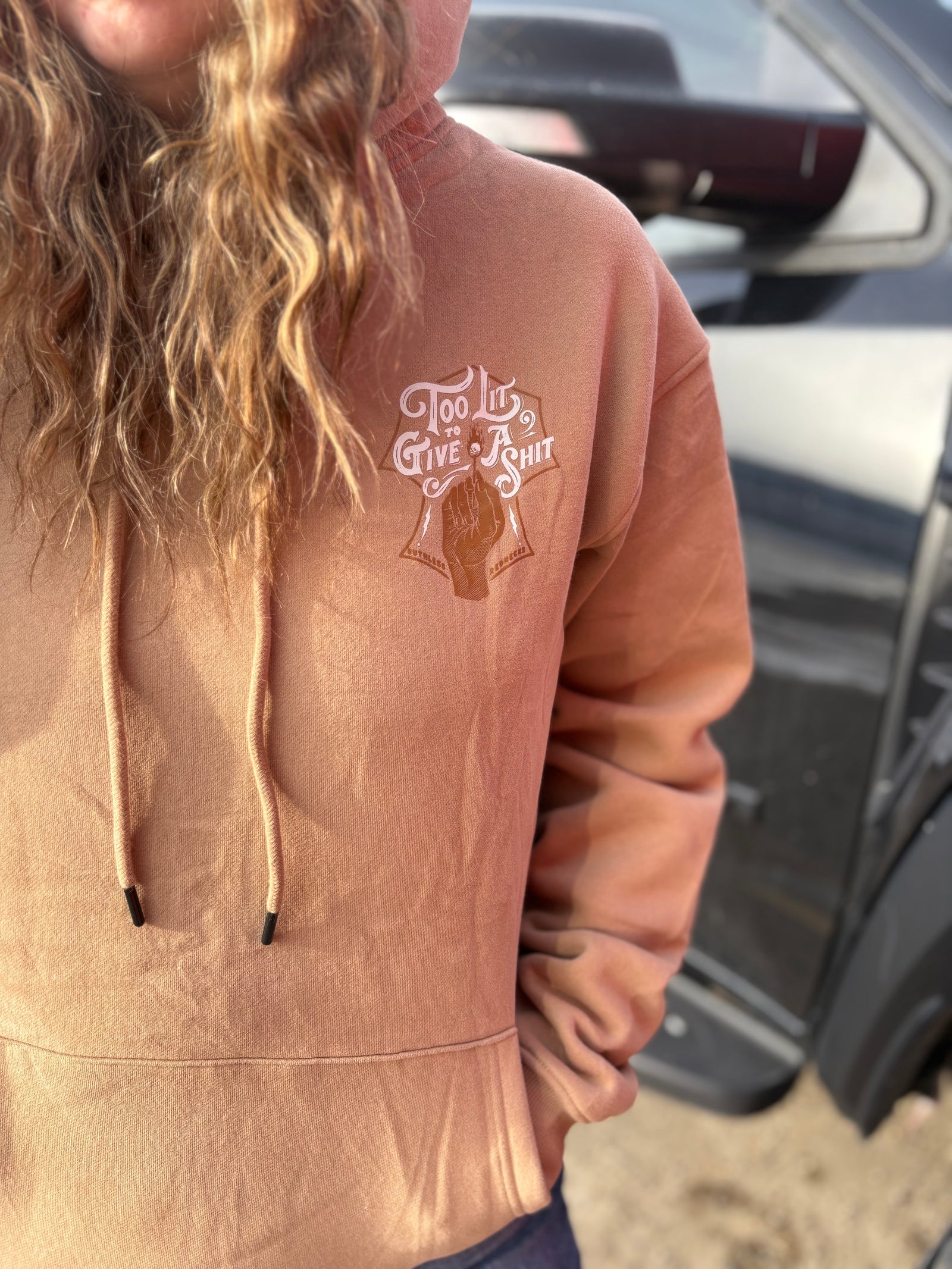 Too Lit - Supercharged 12oz Hoodie Sandstone