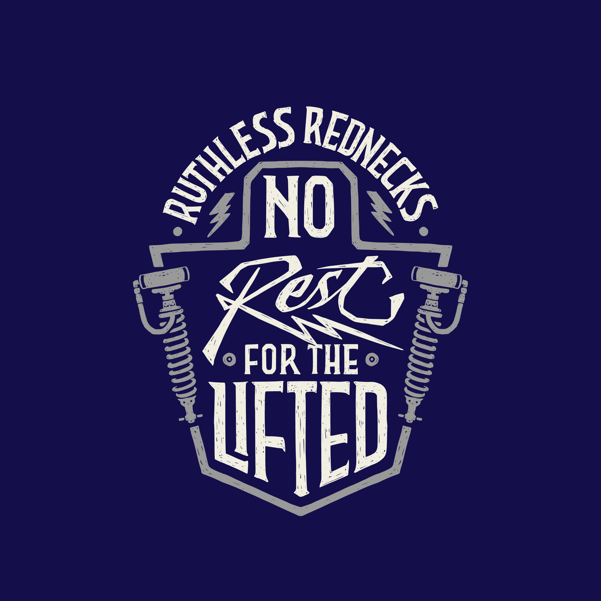 No Rest Short Sleeve Shirt Navy - SALE