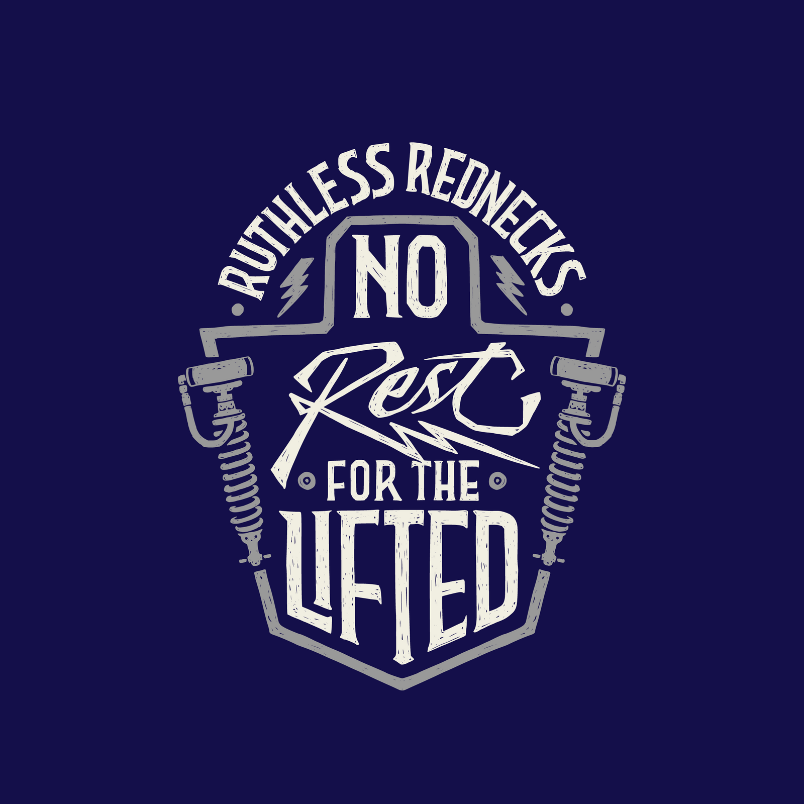 No Rest Short Sleeve Shirt Navy - SALE