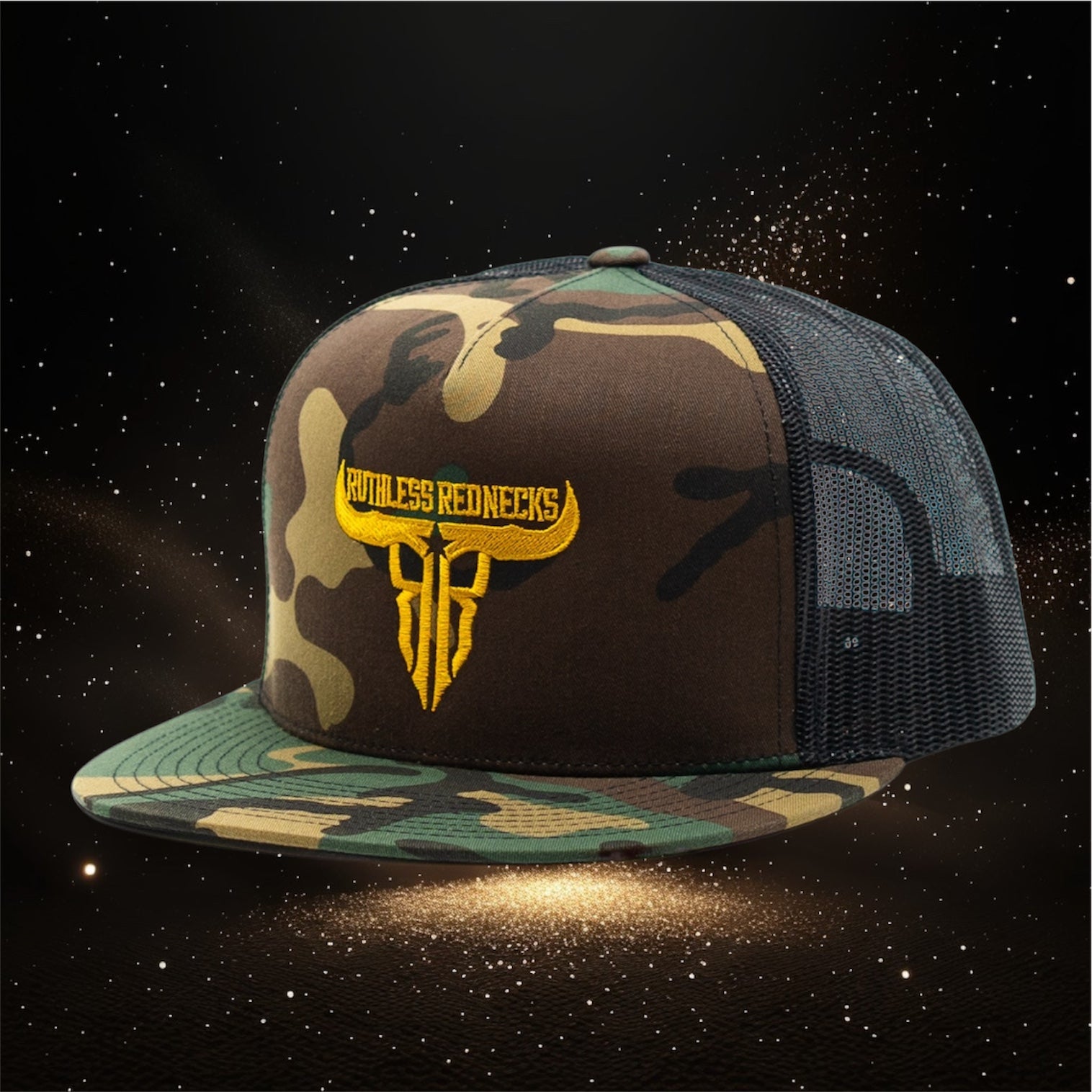 Raw Talent Flatbrim Green Camo Hat