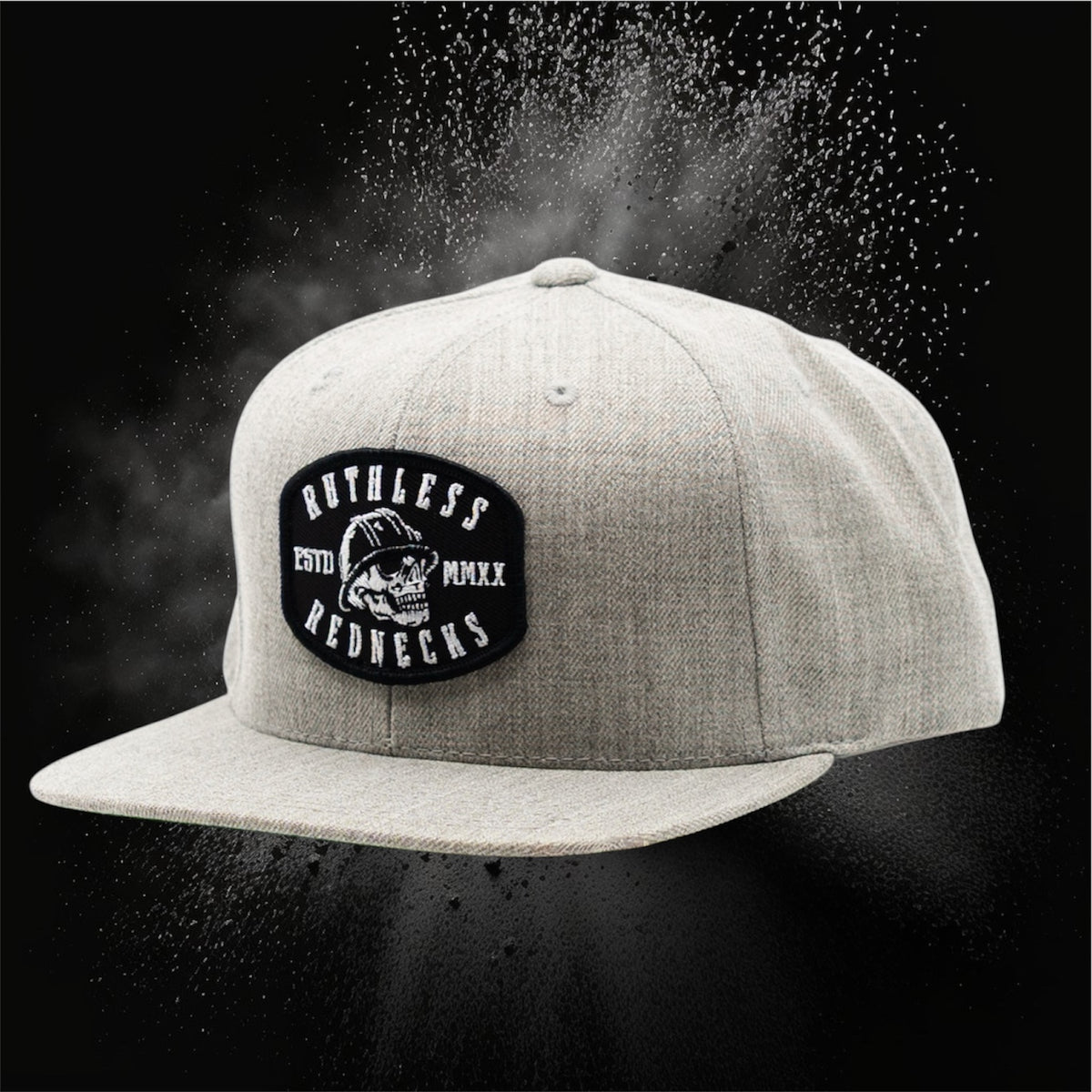 Hired Gun Flatbrim Woven Grey Hat