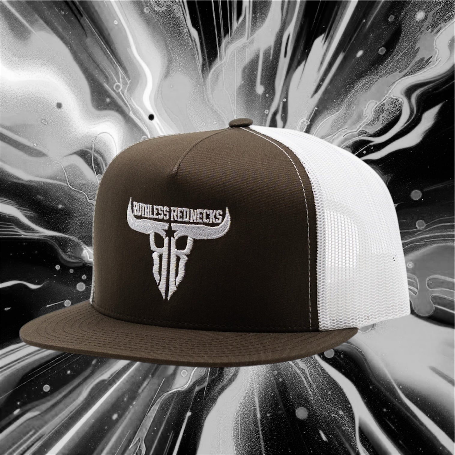 Raw Talent Mesh Flatbrim Brown Hat