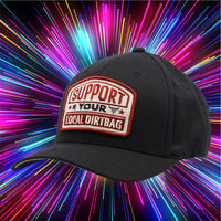 Support Your Local Dirtbag Flexfit Black Hat