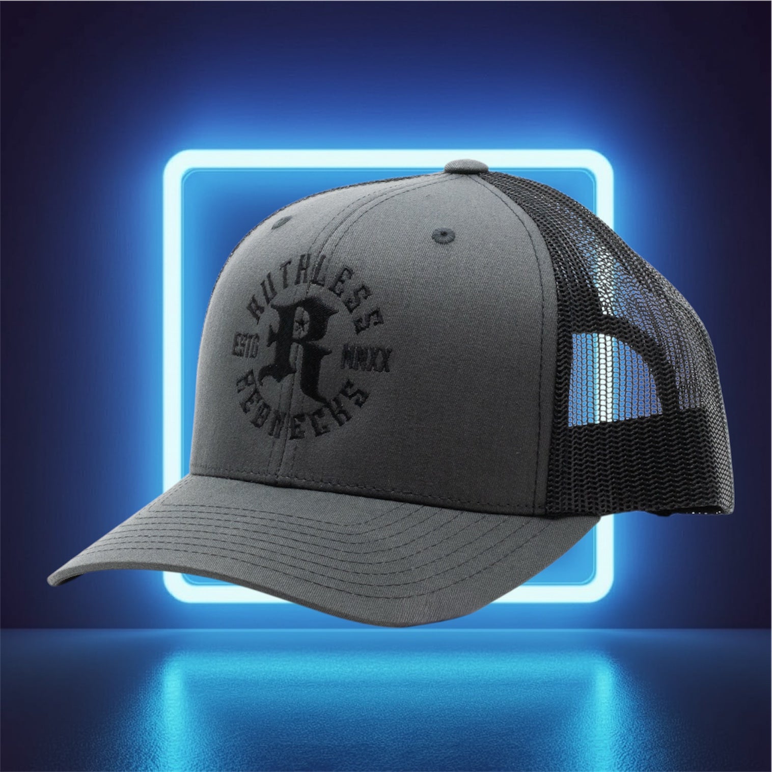 Icon Curved Brim Charcoal Hat