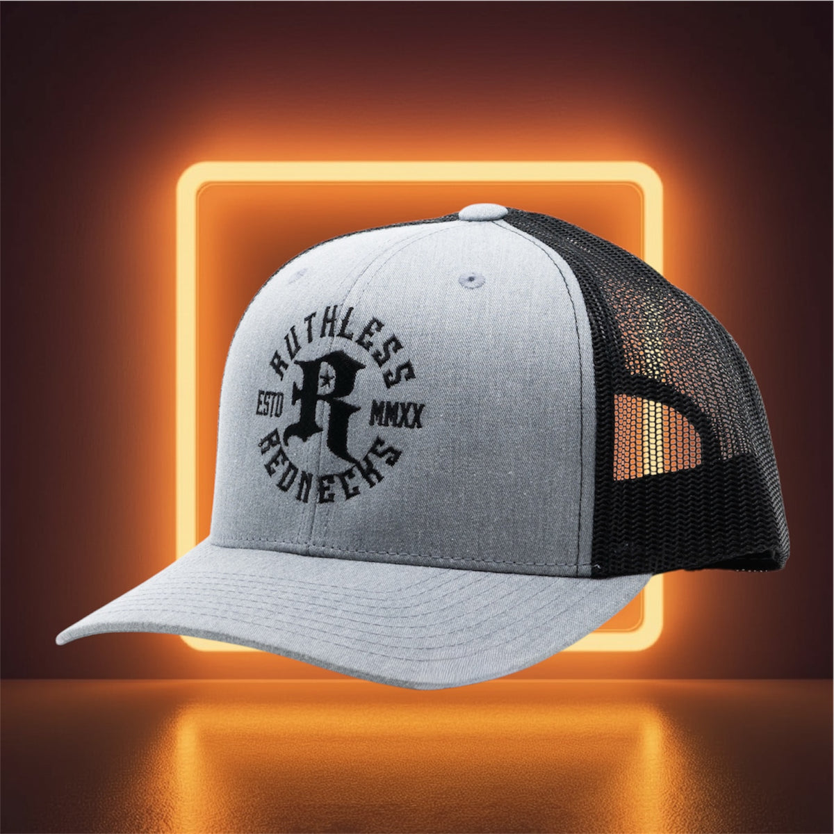 Icon Curved Brim Heather Grey-Black Hat