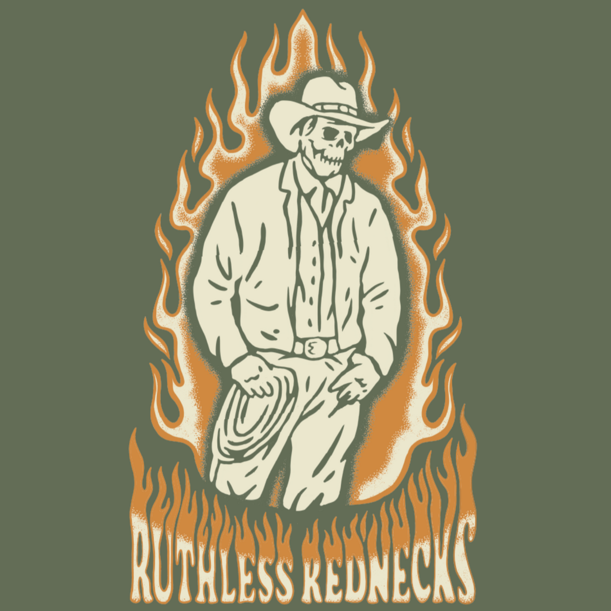 RR Fireball Short Sleeve Shirt Army Green