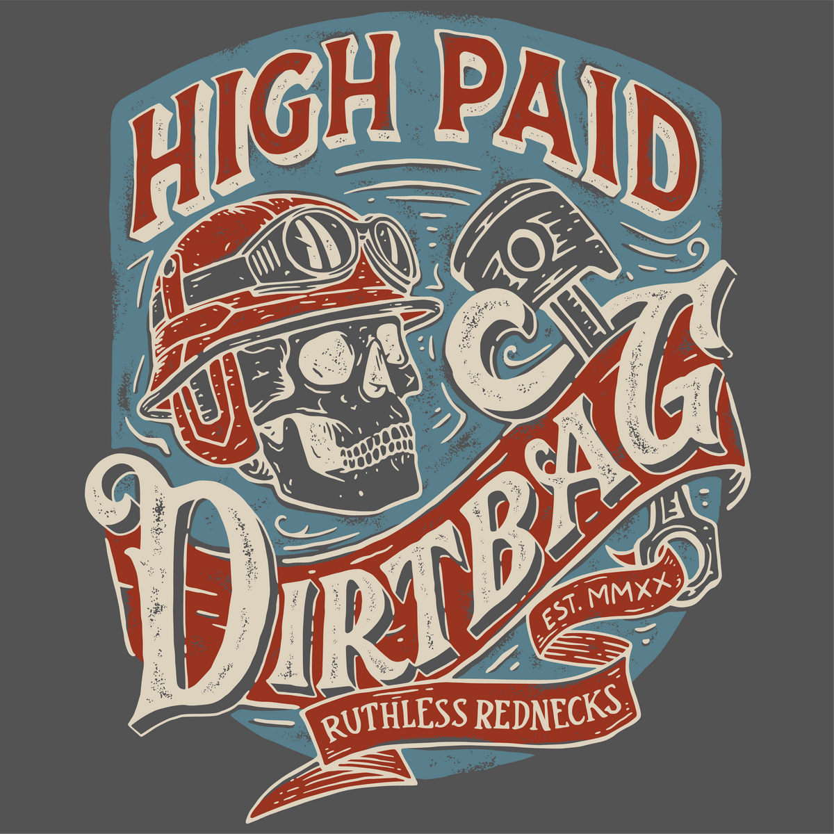 Well Earned - Supercharged 12oz Hoodie Charcoal