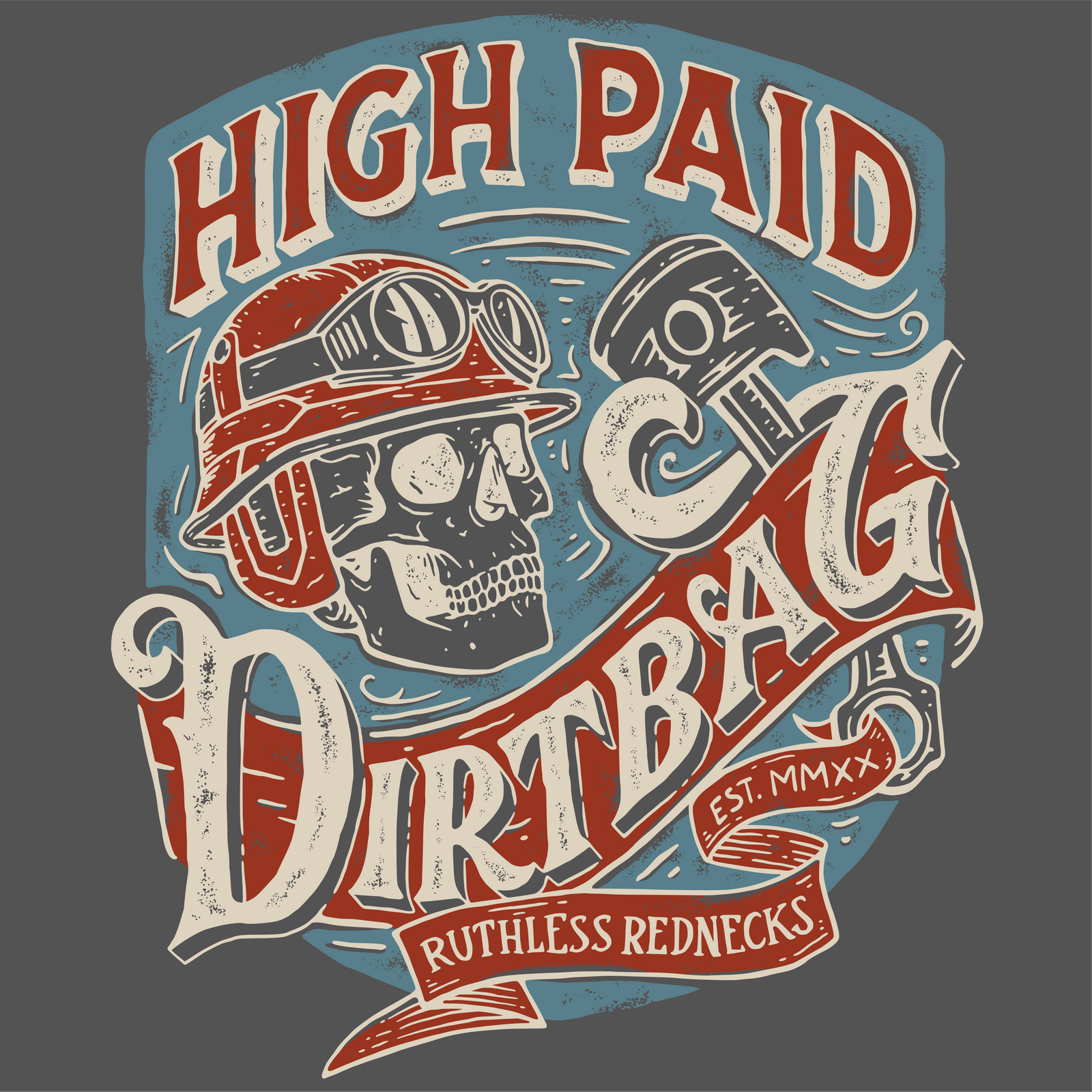 Well Earned - Supercharged 12oz Hoodie Charcoal