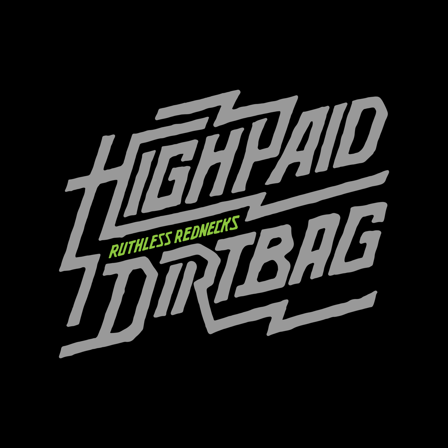 High Paid Dirtbag Short Sleeve Shirt Black
