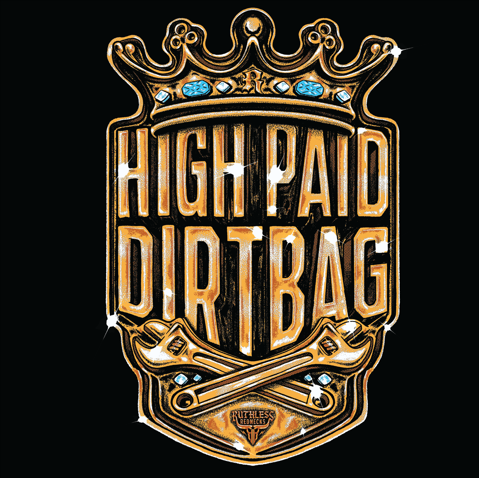 Royal Dirtbag - Supercharged 12oz Hoodie Black